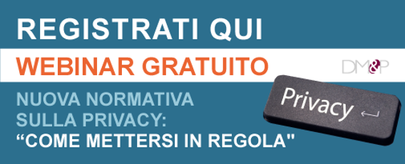 Registrazione webinar privacy
