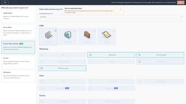 Custom Report Builder HubSpot