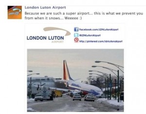Social Media Fail Luton Airport