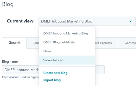 Blog import HubSpot