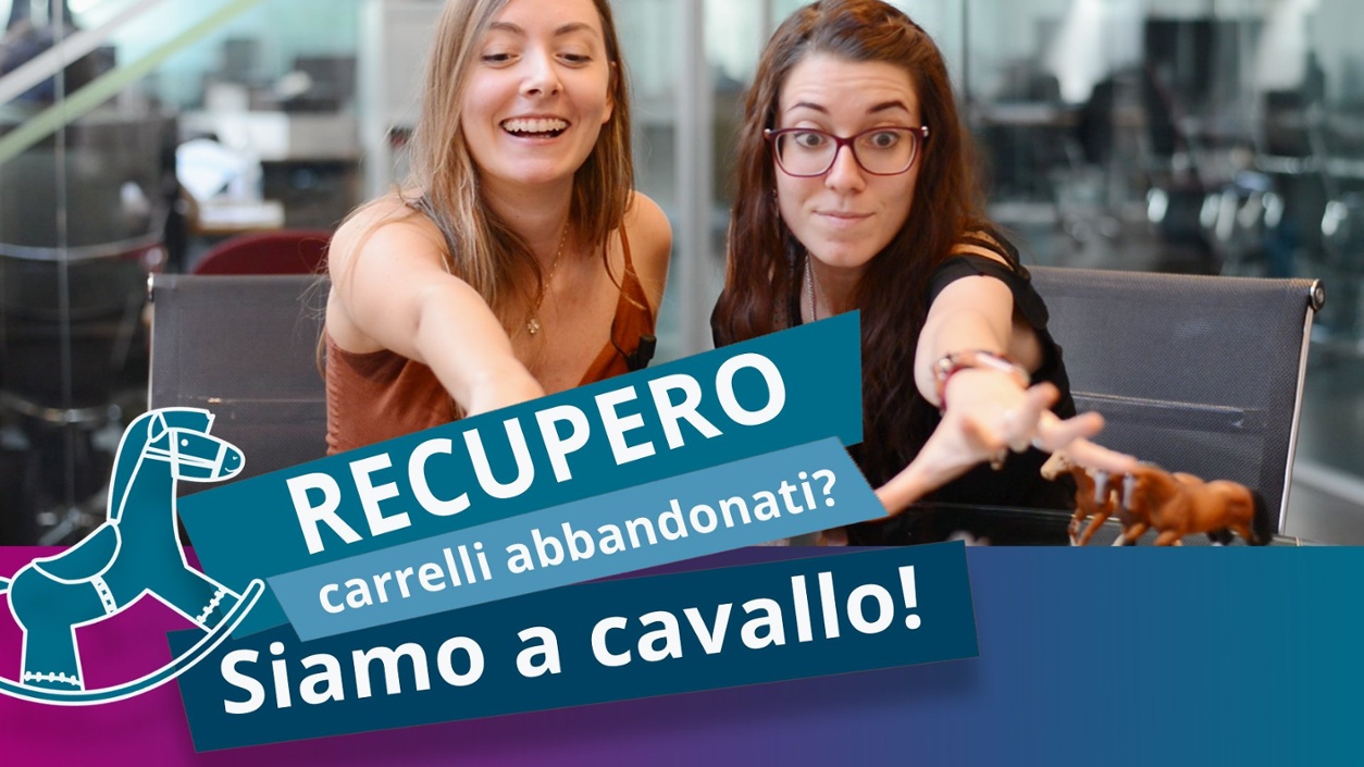 Recupero carrelli abbandonati? Siamo a cavallo