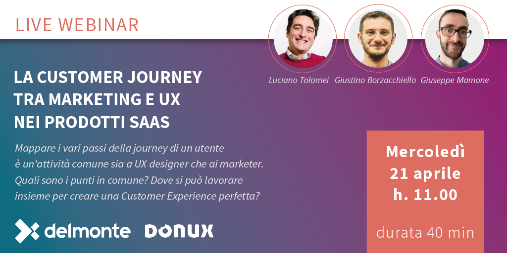 La customer journey tra Marketing e UX nei prodotti SaaS