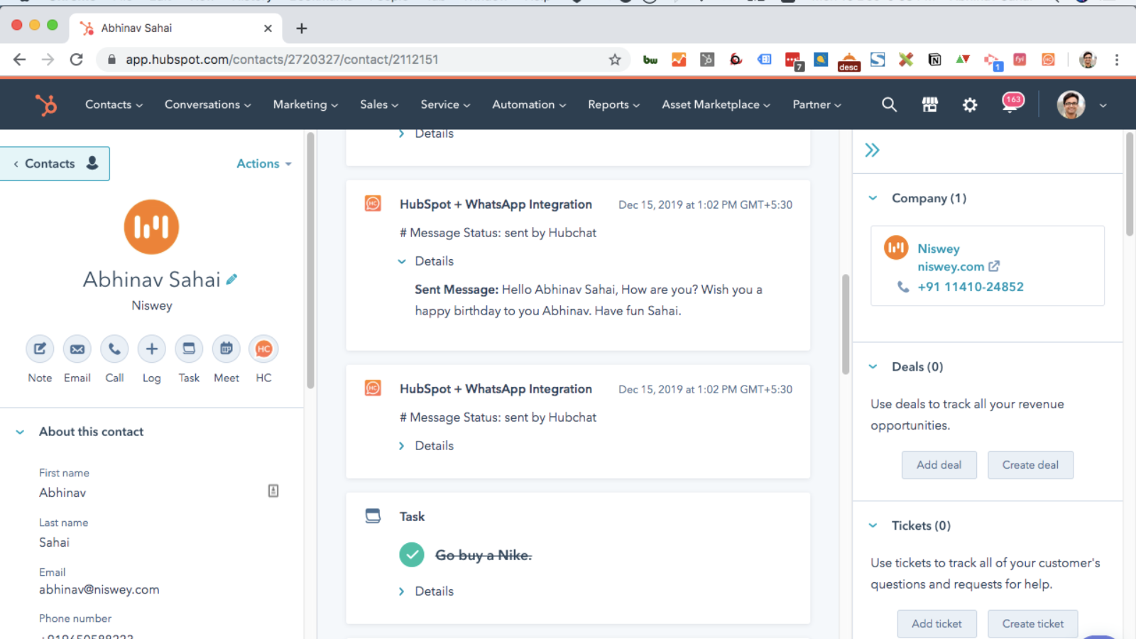 HubSpot WhatsApp Contact Timeline-1