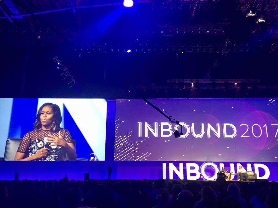 Delmonte incontra Michelle Obama a Inbound 2017